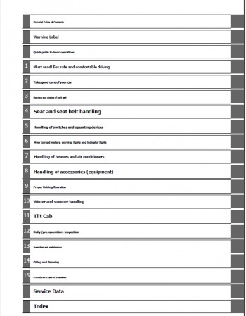 toyota dyna cargo 2023-2024 owners manual in english